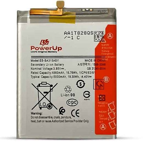 PowerUp Battery for Samsung A31/A32 (5000mAh) - Original & Fast Charge