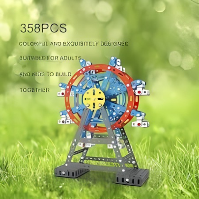 Yukok Metal Ferris Wheel Construction Kit
