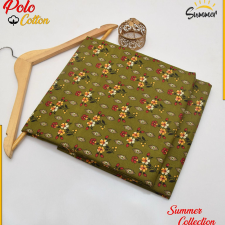 Floral Digital Printed 2-Piece Suit | Micro Polo Cotton | Summer Collection 2025