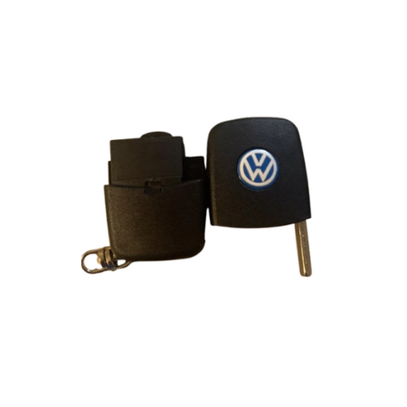 Flip Key Fob Replacement Case – 2-Button Car Remote Shell with Key Blade