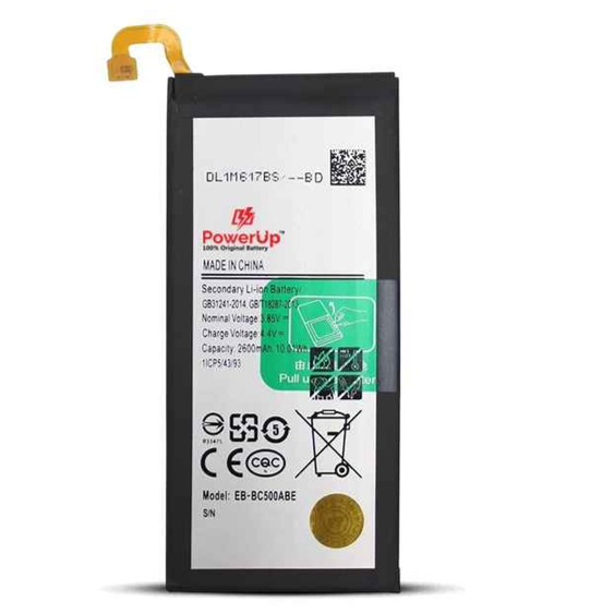PowerUp Battery for Samsung C5 (2600mAh) - Original & Fast Charge