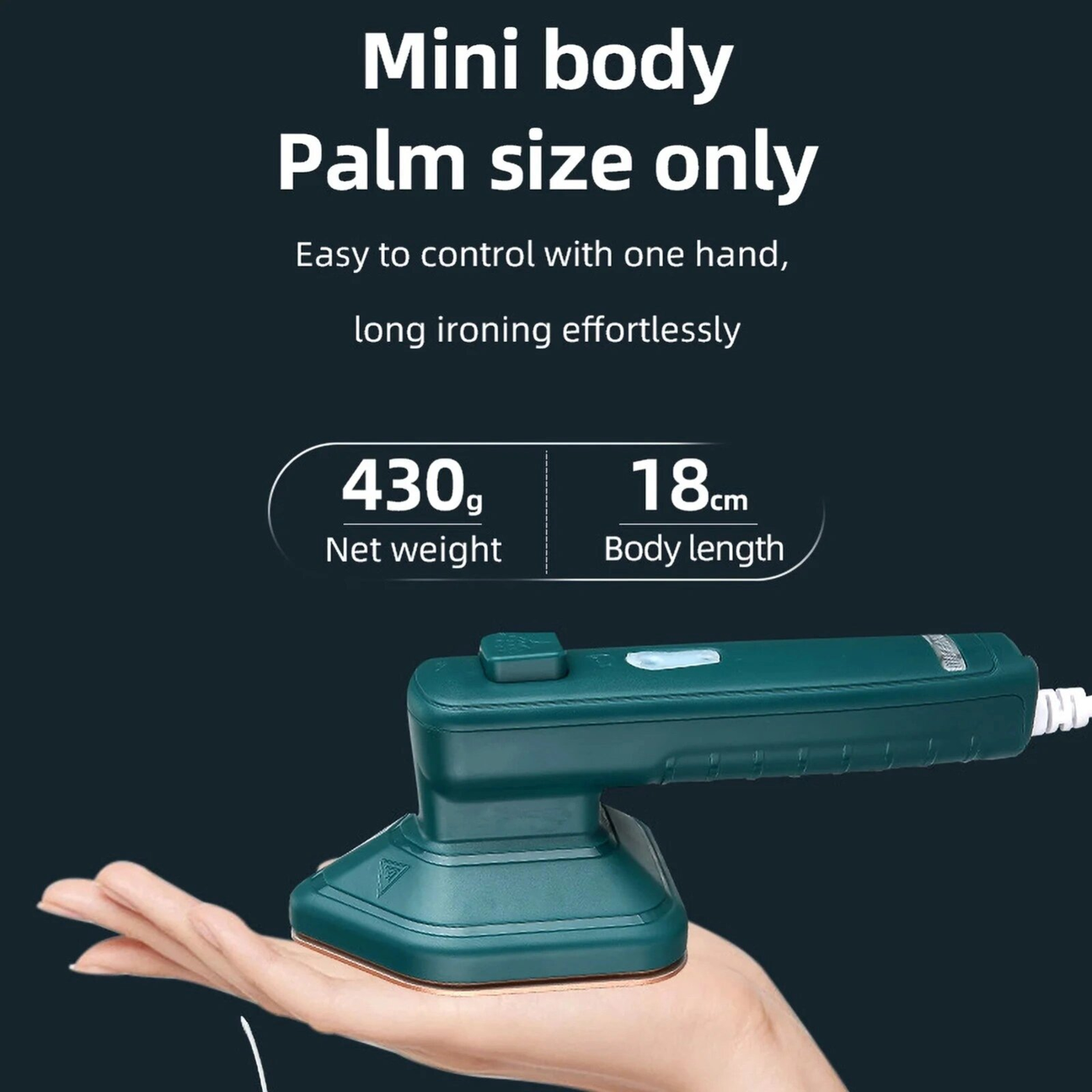 SwiftSteam Mini Iron: Portable Power for Wrinkle-Free Fabrics Steam Iron