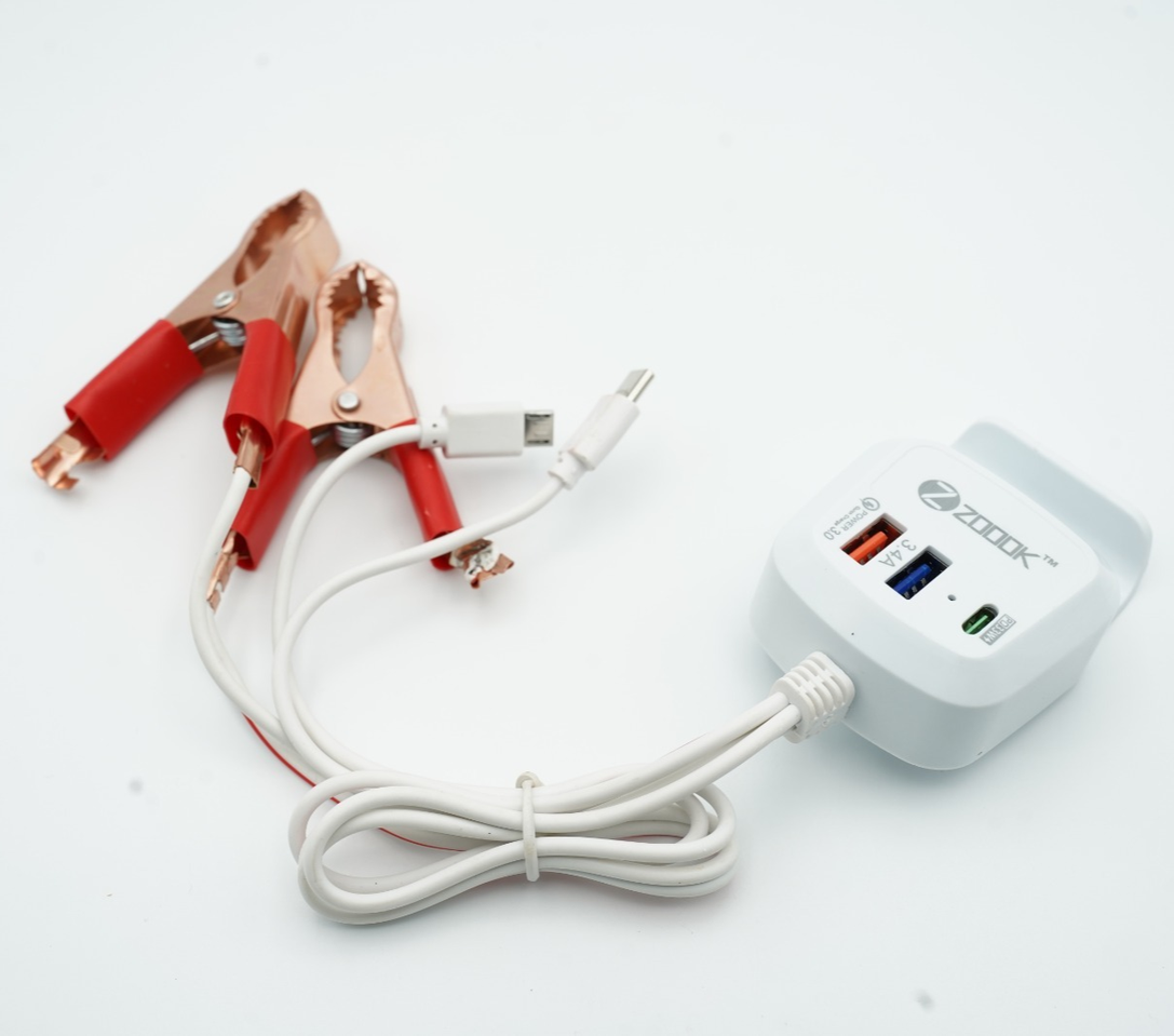 PowerUp Zoook 6-in-1 Universal DC Clamp Charger - PD 33W (Z-1127)