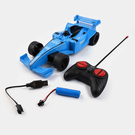 F1-Racer Remote Control Racing Car – 1:14 Scale Formula Toy Car for Kids (Blue)