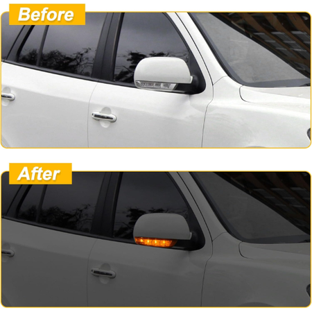Car LED Side Marker Lights – Pair of Stylish and Durable Clear Lens Lights for Vehicle Enhancement