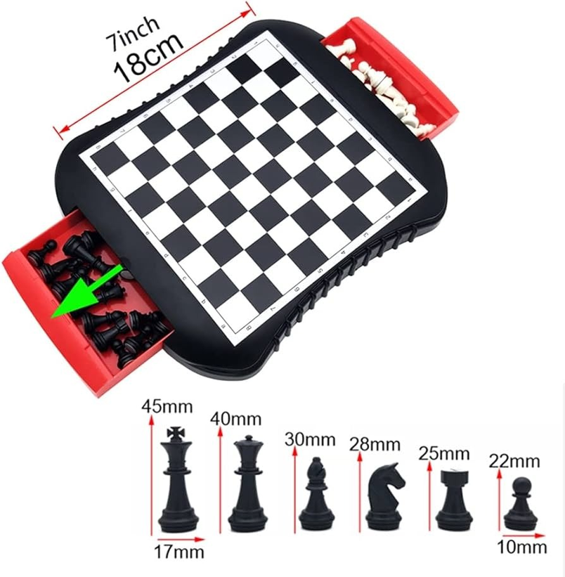 Chess: Folding Magnetic Board - Stimulate Imagination & Promote Intelligence Development