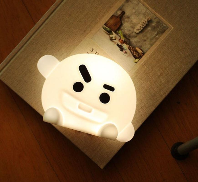 BTS Cartoon Silicon Lamp Light Soft Glow For Cozy Ambiance