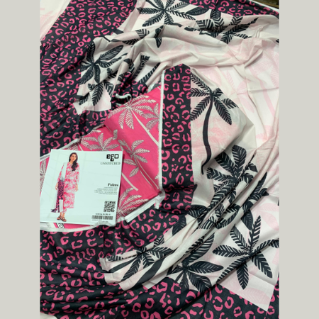 EGO Lawn 2025 – 3 Piece Unstitched Suit | Allover Printed Series for Women
