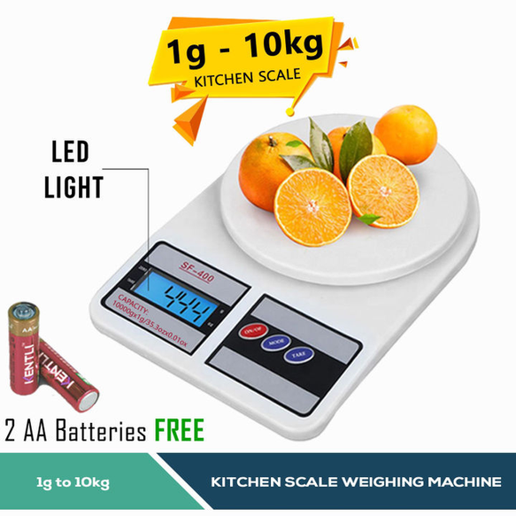 Digital Kitchen Scale - High Precision Food Scale for Baking & Cooking - Grams and Ounces