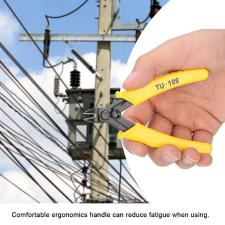 Electronic Diagonal Pliers Cable Side Cutting Nippers Wire Cutter Tool – TU-109 Precision Cutter for Electronics & DIY