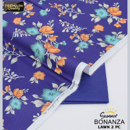Bonanza Lawn Ready-to-Stitch – 2 Piece Printed Set for Women