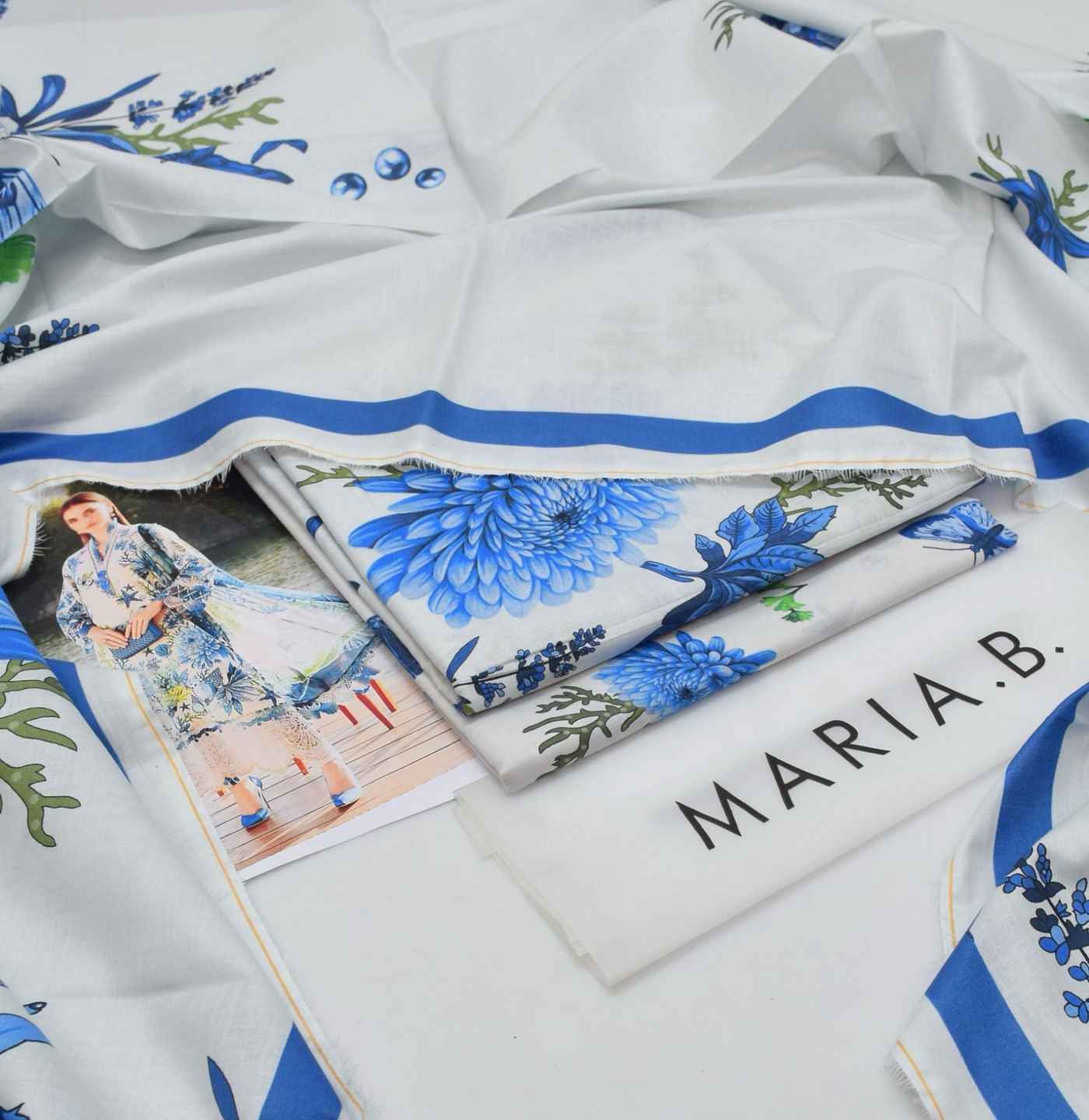 Maria.B MPRINTS Summer 2025 | 3-Piece Lawn Suit | Digital Printed | Airjet Fabric | Wholesale & Retail