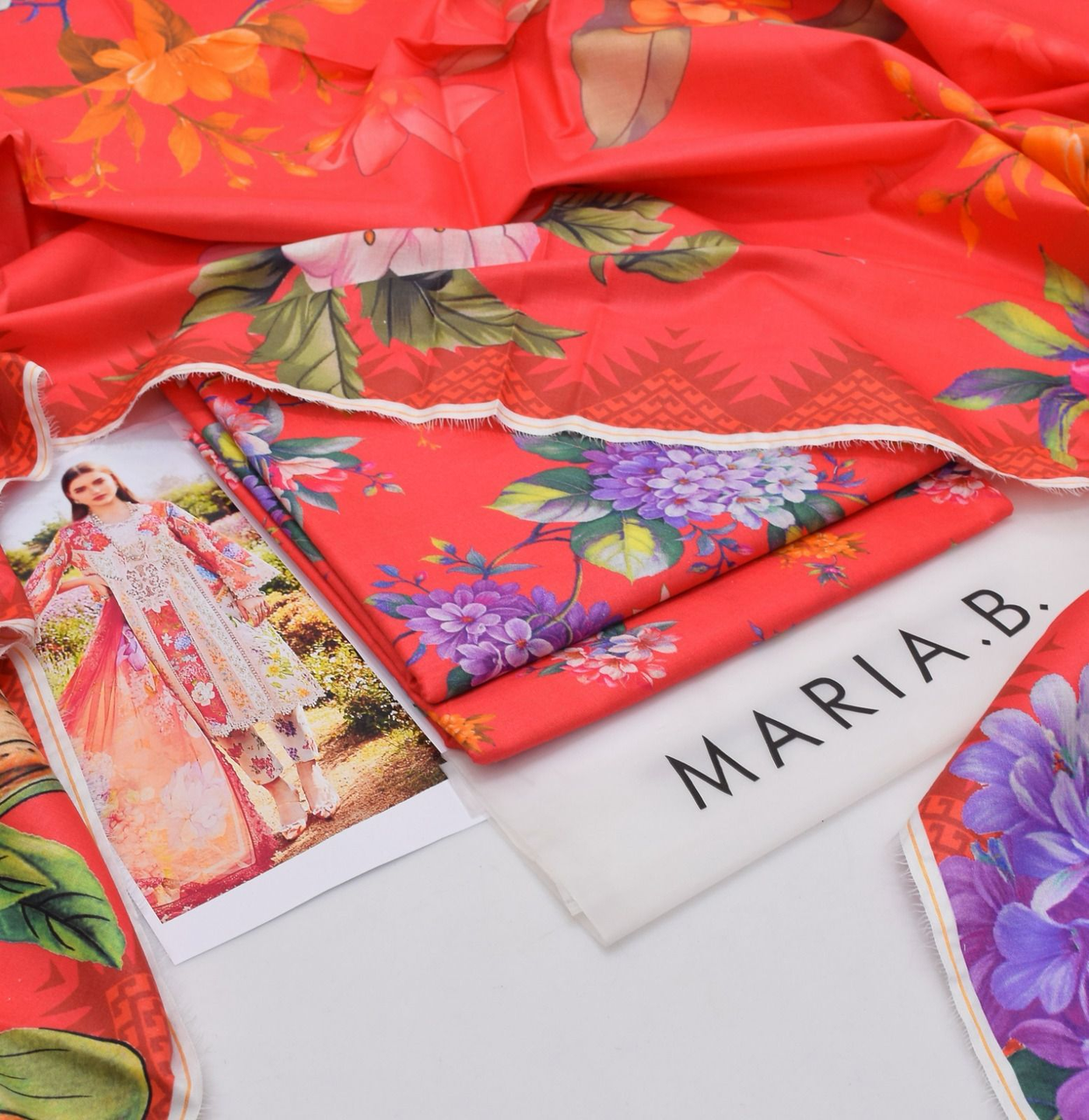 Maria.B MPRINTS Summer 2025 | 3-Piece Lawn Suit | Digital Printed | Airjet Fabric | Wholesale & Retail