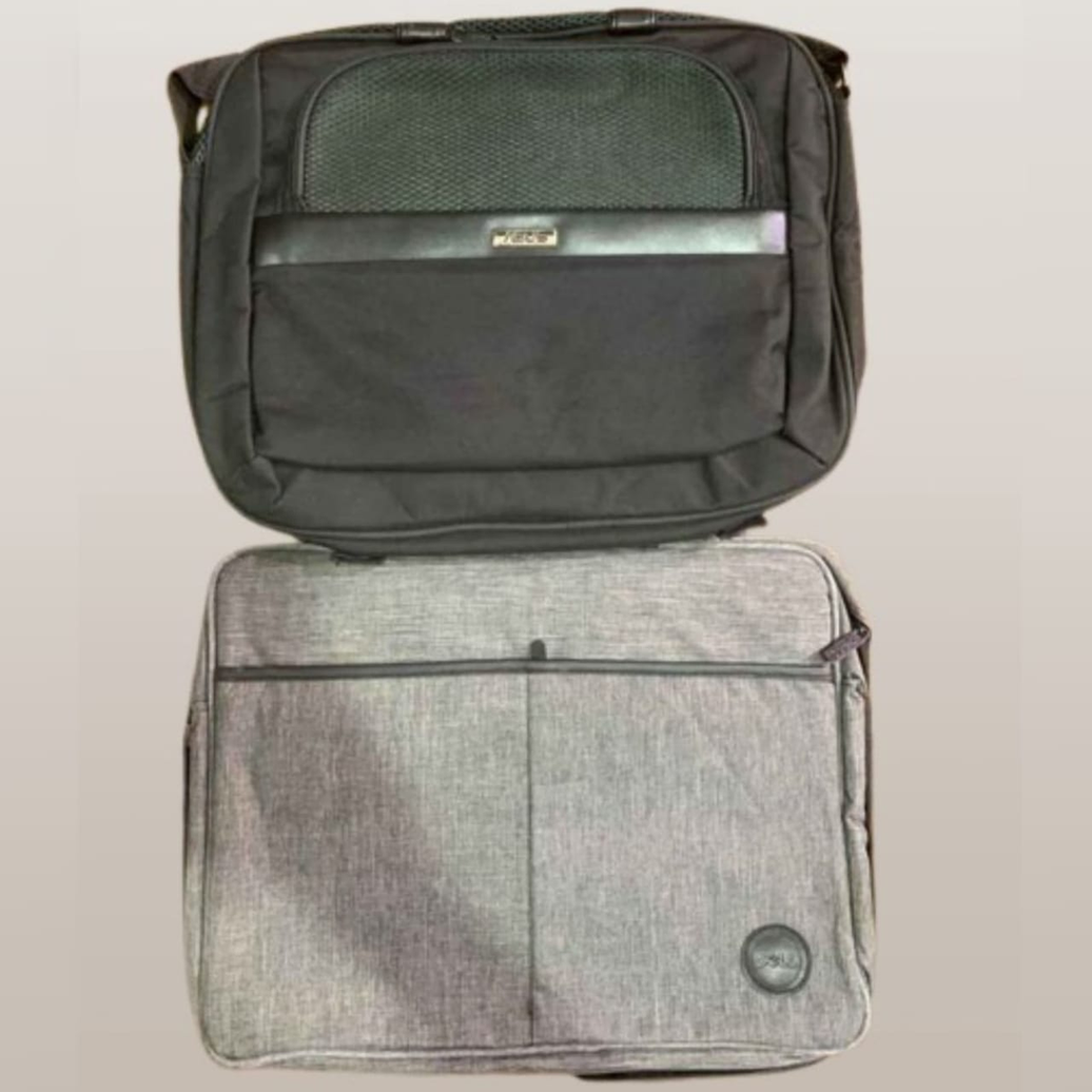 Professional Laptop Bag Duo - Black Messenger & Grey Sleeve