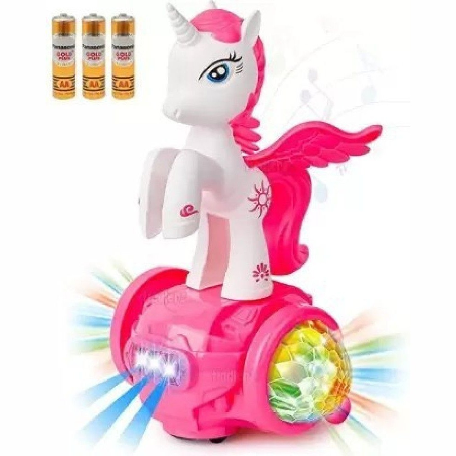 Magical Rotating Flying Horse Unicorn Toy with 5D Lights & Music | Interactive Spinning Pony for Kids