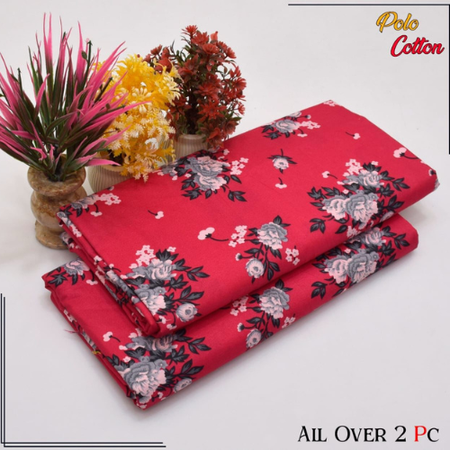 Charming Floral Touch – 2-Piece Summer Edition Suit in Micro Polo Cotton.
