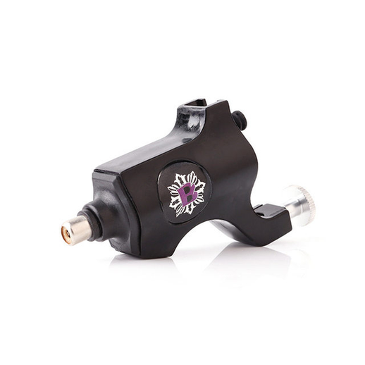 Black Rotary Tattoo Machine with Custom Emblem – Lightweight & High-Performance