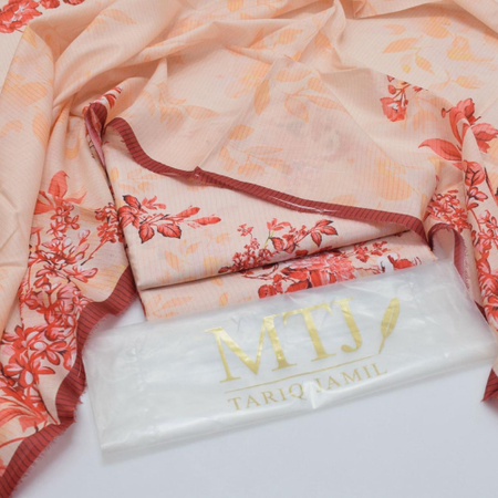 MTJ Summer 2025 Lawn Collection | Volume 1 | Digital Printed 3PC Suit with Voile Dupatta