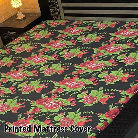 Waterproof King Size Mattress Cover – Terry Cotton, Elastic Fitted | Premium Export Quality |Parrot,BlacK,Red|