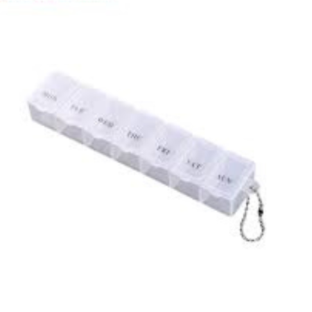 Storage Box Good Sealing 7 Grids Reminded Tablet Pill Storage Organizer Case