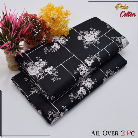 Summer Essentials for Women – Floral Printed 2-Piece Unstitched Suit in Micro Cotton – Digital Shirt and Trouser Combo.