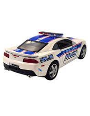 Dynamic Chevrolet Camaro Diecast Toy Car 2-Pack - White Police & Red Fire/Rescue Models for Play & Collection
