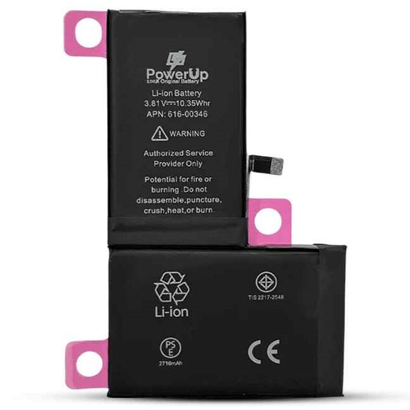 PowerUp Battery for iPhone X (2716mAh) - Original & Fast Charge
