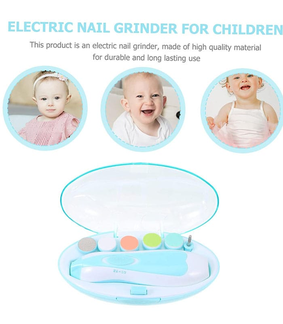 Baby & Adult Nail Trimmer with 6 Grinding Heads