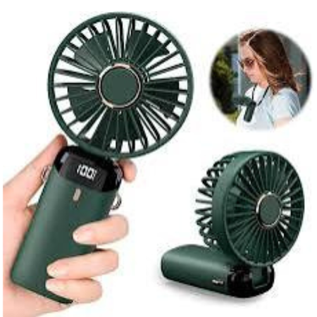 X5 Digital Mini Fan – Real-Time Battery Display & Adjustable Speeds With Smart LED Technology, Efficient Cooling Solution