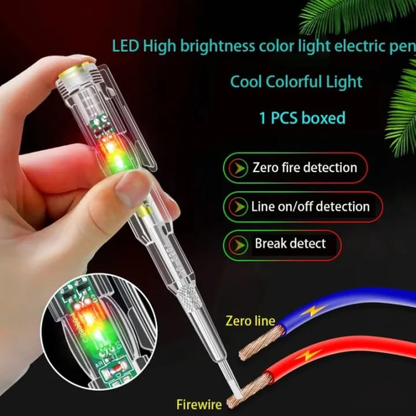 High Brightness LED Color Light Electrical Tester Pen