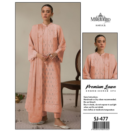 Maria B Embroidered Lawn Collection 2025 – Premium Airjet 3PC Suit