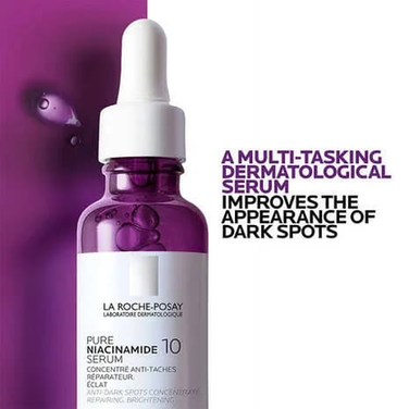Authentic La Roche-Posay Pure Serums Collection: Retinol B3, Niacinamide 10, Cicaplast B5, and Vitamin C10 for Targeted Skincare Solutions"