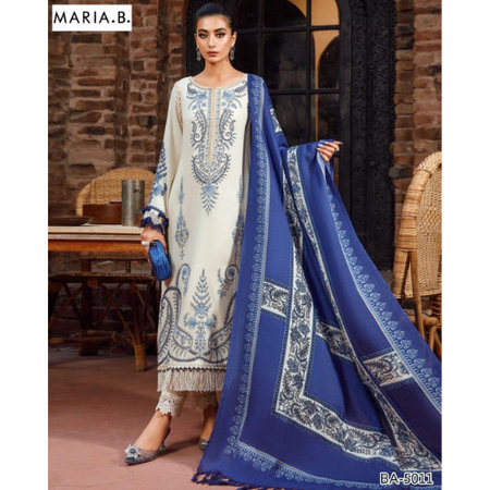Mix Brands 3Pc Lawn Suit – Summer Collection with Embroidery and Digital Printed Dupatta
