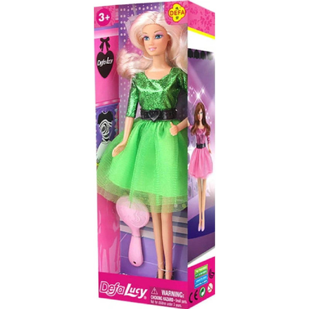 Defa Lucy Fashion Doll with Hair Brush Accessory