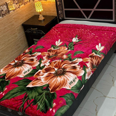 Premium Single Bed AC Blanket – Soft Fleece, Elegant Design, Easy Washable.