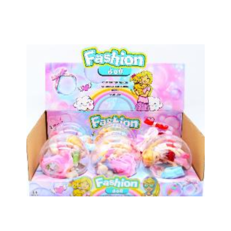 "Fashion Doll" Assorted Kids' Jewelry Play Set - Creative DIY Bracelet & Ring Kit for Girls