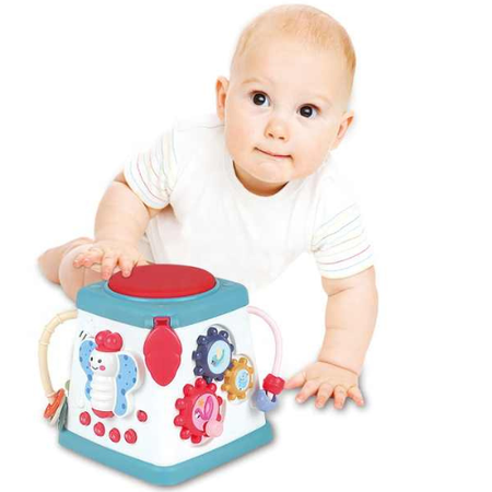 Sobebear Baby Wisdom Activity Cube – 6-in-1 Educational Toy for Toddlers Light, Music & Motor Skill Development