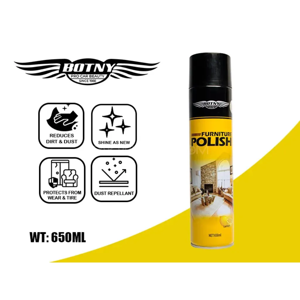 Botny Furniture Polish Fast & Easy Shine for Wood and More (650ml)