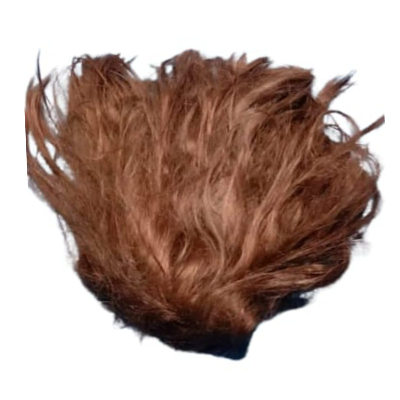 Unisex Messy Brown Synthetic Wig – Fluffy Faux Hairpiece for Cosplay, Costume, or Everyday Use