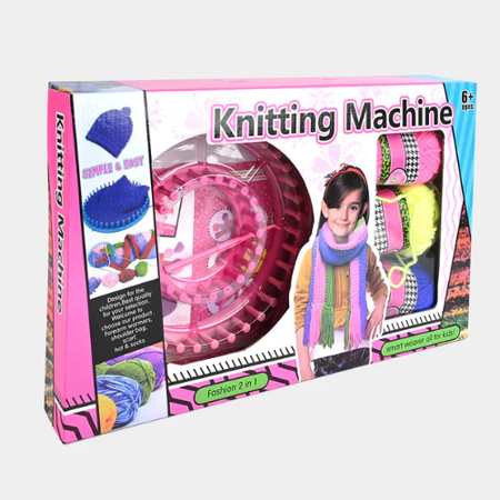 Kids Knitting Machine Kit - Creative Loom Set for Beginners