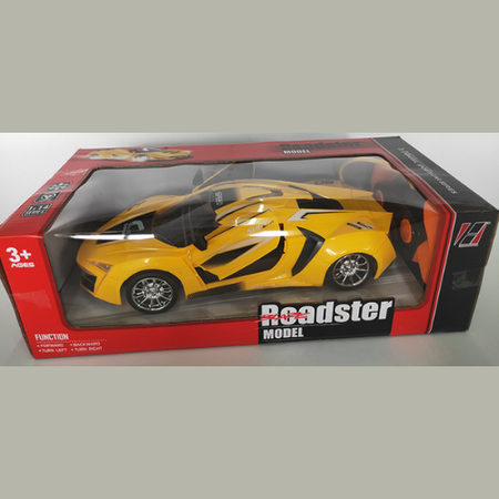 Roadster Model Four-Way Lykan Simulation Car – Remote Control Car with Opening Doors & Power-Sensing Steering Wheel (Ages 3+)