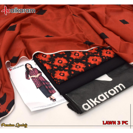 Alkaram Summer Lawn Volume 2025 | 100% Guaranteed Quality 3-Piece Set