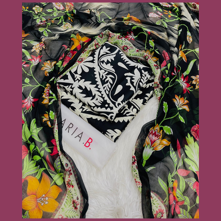 Maria B Luxe Lawn – Printed Grace for the Season