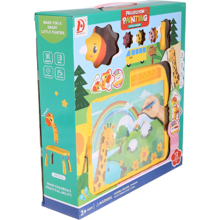 Kids Projector Drawing Table Educational Art Desk with Light Projection & Markers | Creative Learning Toy for Toddlers & Children