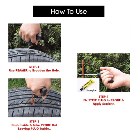 Cleaning Needle Probe for Tire Repair Durable & Precise Puncture Tool
