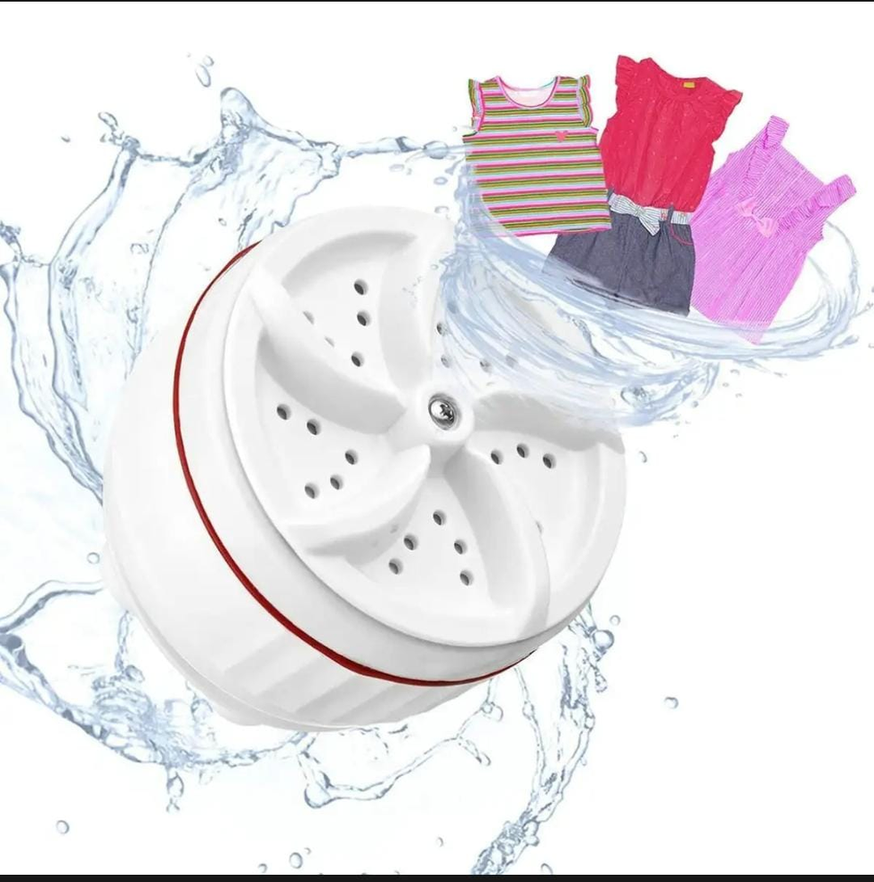 Portable Turbine Washer for Small Items - Compact Laundry Solution Mini USB Operated Washing Machine