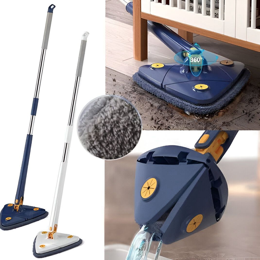 360° Rotating Triangle Mop - Effortless Floor Cleaning