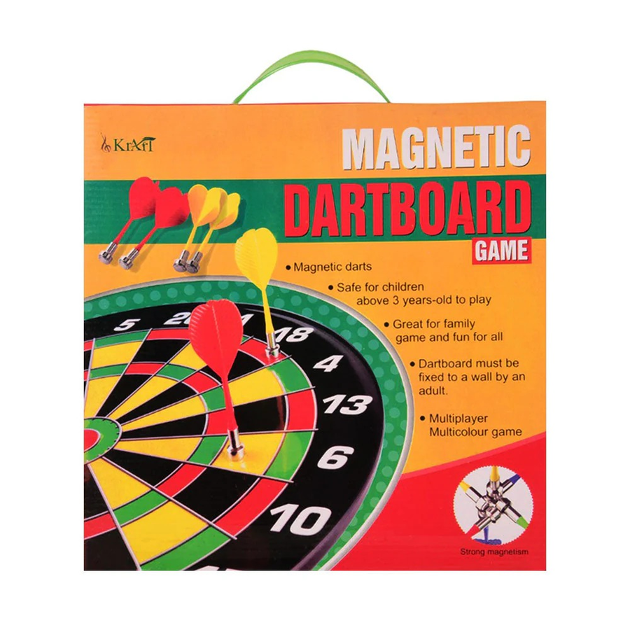 Family-Friendly Magnetic Dartboard Game with Safe Darts for Indoor Fun