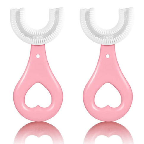 Toothbrush for Gentle Kids' Oral Care - Kids do Clean 3D Smile U-Shaped - Full Mouth Cleaner