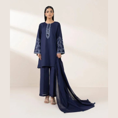 Mix Brands 3-Piece Embroidered Lawn Suit | Diamond Digital Dupatta | Premium Quality
